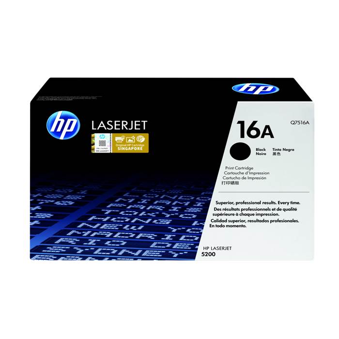 Q7516A - Black HP LaserJet Toner Cartridge (HP 16A)