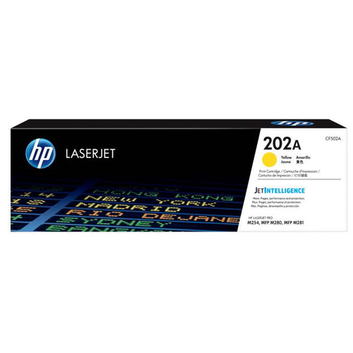 CF502A - Yellow HP LaserJet Toner Cartridge (HP 202A)