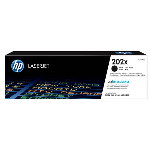 CF500X - Black High Yield HP LaserJet Toner Cartridge (HP 202X)