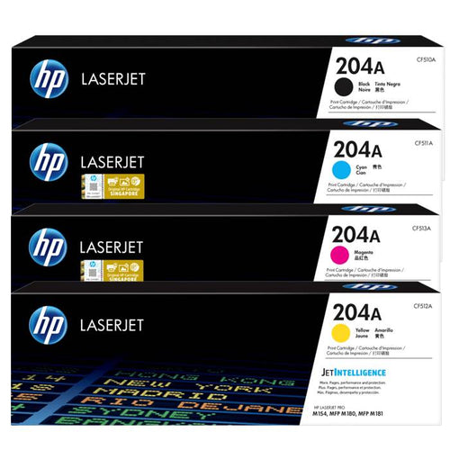 HP 204A -  HP LaserJet Toner Cartridges (Black, Cyan, Magenta, Yellow)