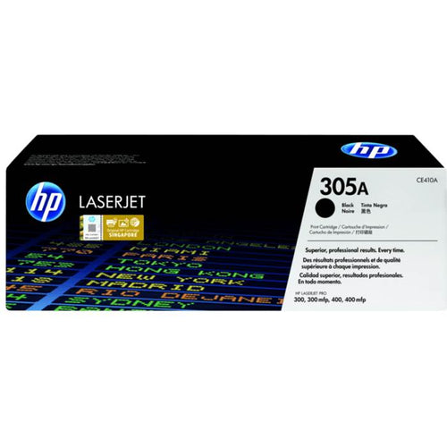 CE410A - Black HP LaserJet Toner Cartridge (HP 305A)