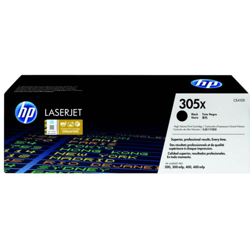 CE410X - Black HP LaserJet Toner Cartridge (HP 305X)