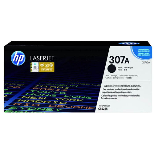 CE740A - Black HP LaserJet Toner Cartridge (HP 307A)