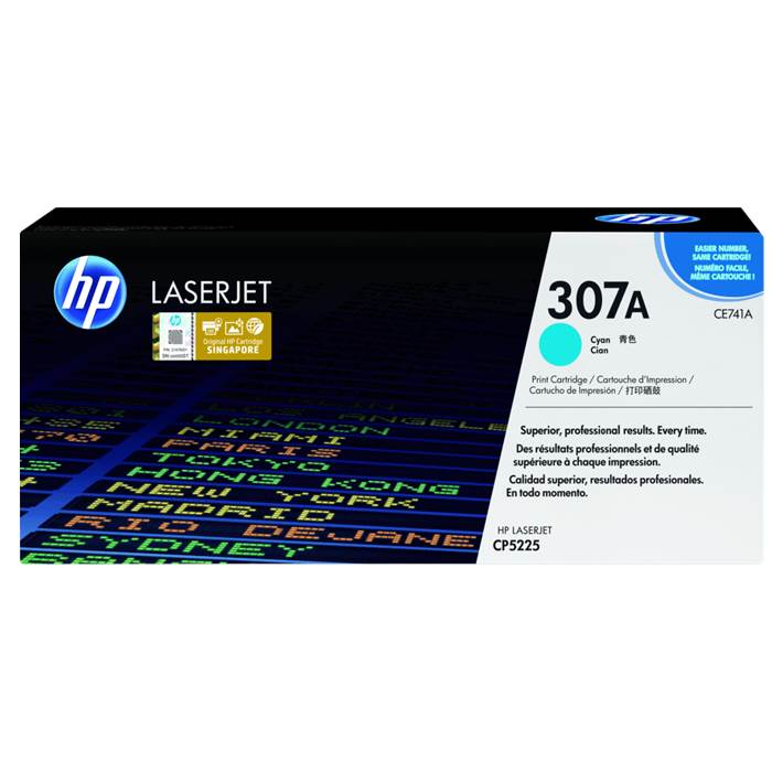 CE741A - Cyan HP LaserJet Toner Cartridge (HP 307A)