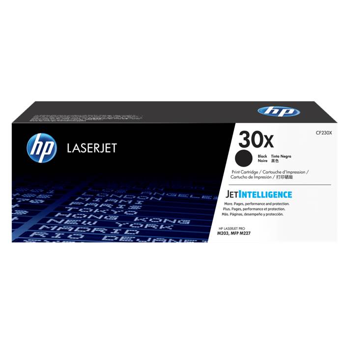 CF230X - Black High Yield HP LaserJet Toner Cartridge (HP 30A)