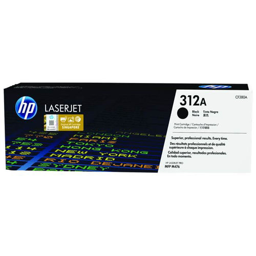 CF380A - Black HP LaserJet Toner Cartridge (312A)