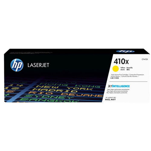CF412X - Yellow High Yield HP LaserJet Toner Cartridge (HP 410X)