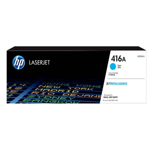 W2041A - Cyan HP LaserJet Toner Cartridge (HP 416A)