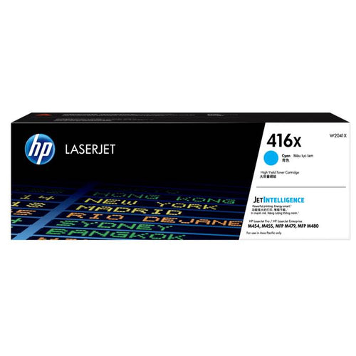 W2041X - Cyan High Yield HP LaserJet Toner Cartridge (HP 416