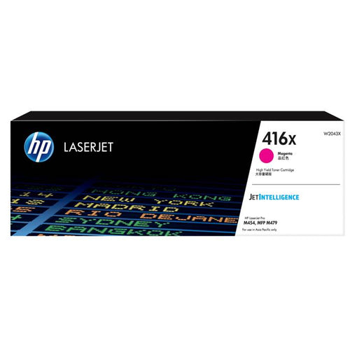 W2043X - Magenta High Yield HP LaserJet Toner Cartridge (HP 416X)