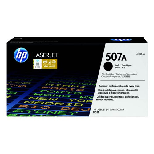 CE400A - Black HP LaserJet Toner Cartridge (HP 507A)