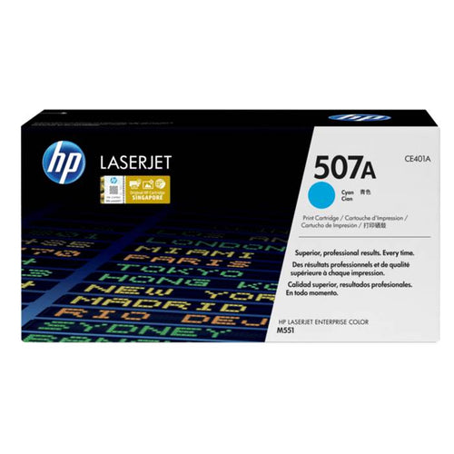 CE401A - Cyan HP LaserJet Toner Cartridge (HP 507A)