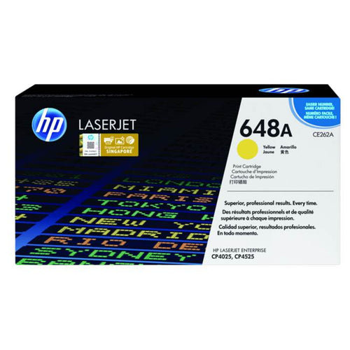 CE262A - Yellow HP LaserJet Toner Cartridge (HP 648A)