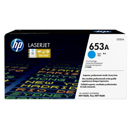 CF321A - Cyan HP LaserJet Toner Cartridge (HP 653A)