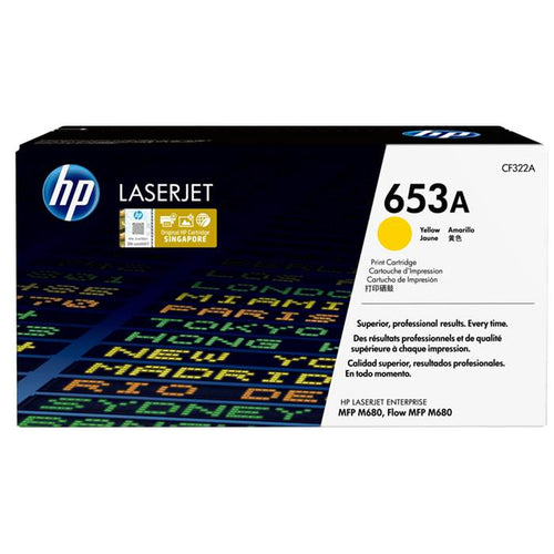 CF322A - Yellow HP LaserJet Toner Cartridge (HP 653A)