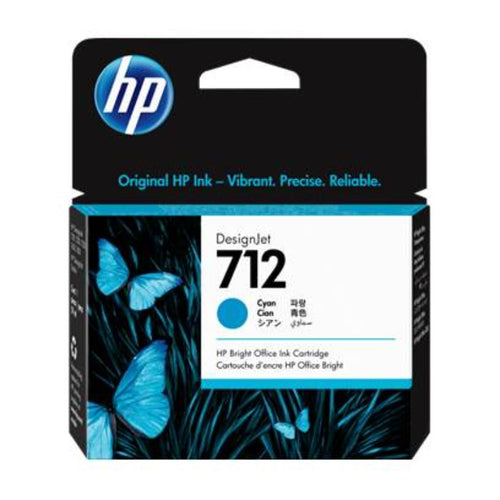3ED67A (HP 712) HP DesignJet Ink Cartridge 29-ml (Cyan)