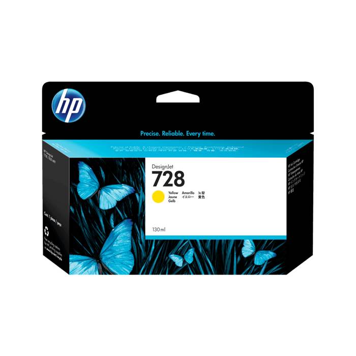 HP 728 HP DesignJet Ink Cartridge 130ml (Black, Cyan