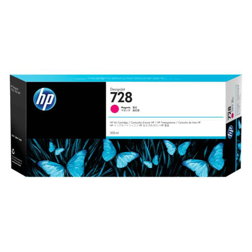 F9K16A - Magenta HP DesignJet Ink Cartridge 300-ml (HP 728)