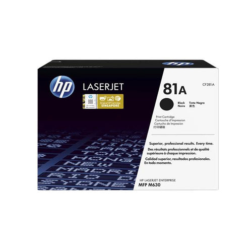CF281A - Black HP LaserJet Toner Cartridge (HP 81A)