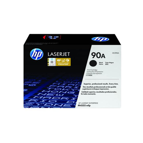 CE390A - Black HP LaserJet Toner Cartridge (HP 90A)