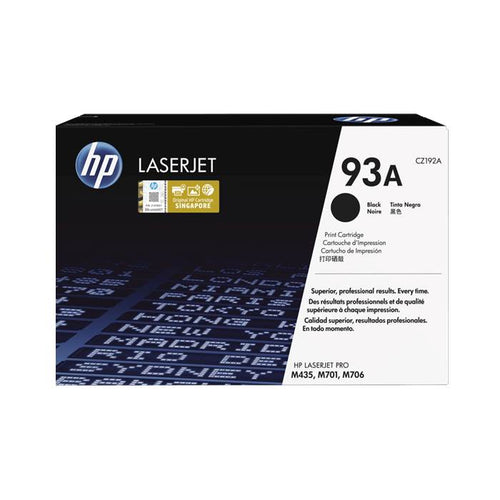 CZ192A - Black HP LaserJet Toner Cartridge (HP 93A)