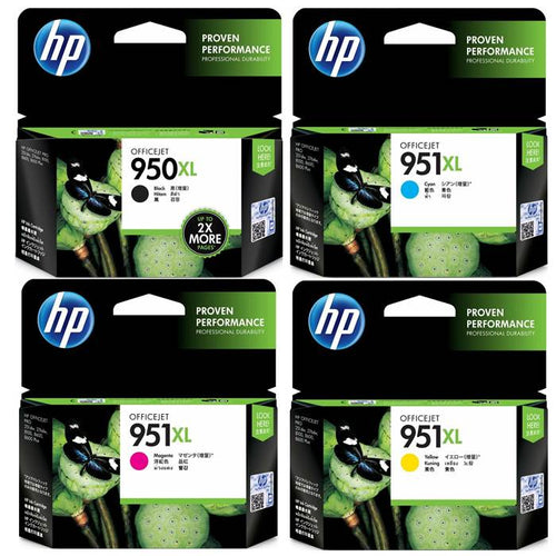 HP 950XL & HP 951XL Ink Cartridges (Black, Cyan, Magenta, Yellow)