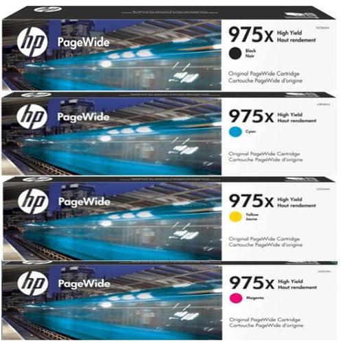 HP 975X - HP Pagewide Ink Cartridges (Black, Cyan, Magenta, Yellow)