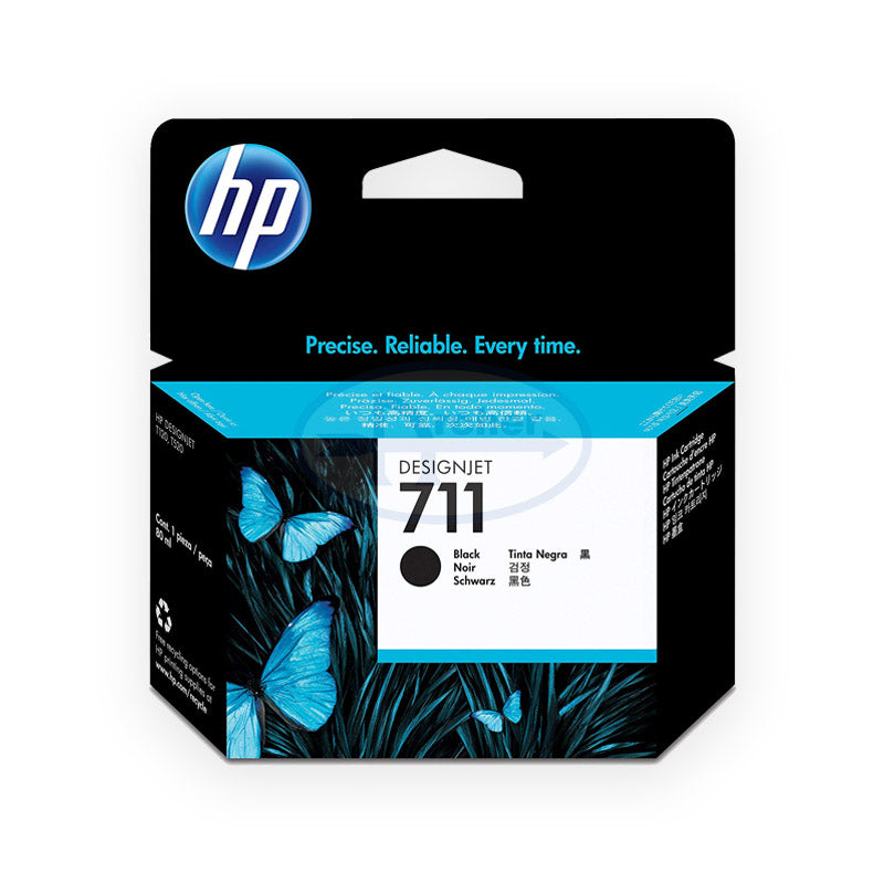 HP 711 Cz133a 80-ml DesignJet Ink Cartridge (Black)