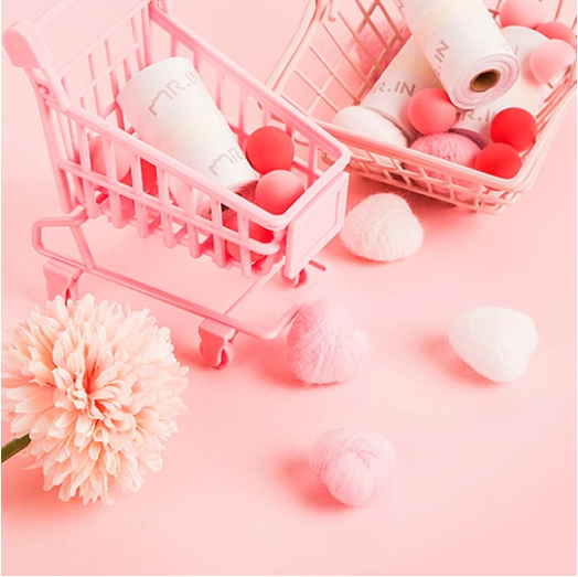 Sakura Pattern Black Character on Stickers Thermal Paper