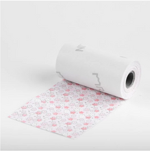 Load image into Gallery viewer, Sakura Pattern Black Character on Stickers Thermal Paper