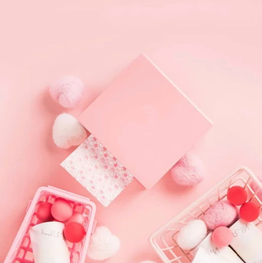 Sakura Pattern Black Character on Stickers Thermal Paper