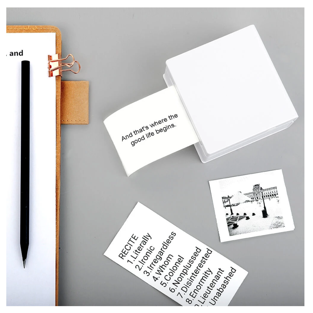 Portable Thermal Printer I Printeet M02 (Matt White)