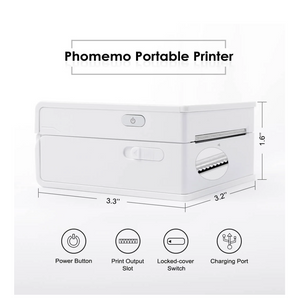 Portable Thermal Printer I Printeet M02 (Matt White)