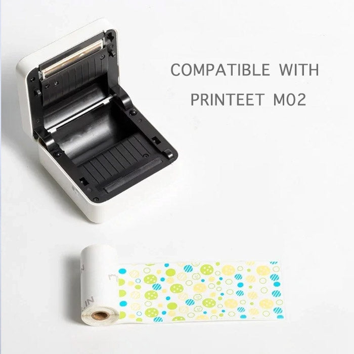 Smile Dot Pattern Stickers Thermal Paper