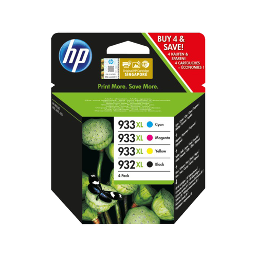T0A80AA - HP 933XL CMY/932XL Blk Cartridge Combo 4Pack