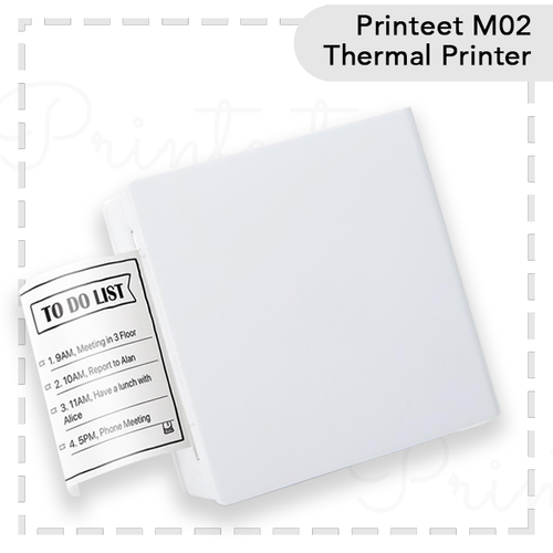 Portable Thermal Printer I Printeet M02 (Matt White)