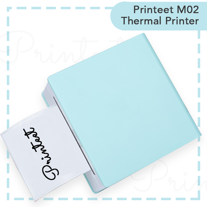Portable Thermal Printer I Printeet M02 (Matt Cyan)