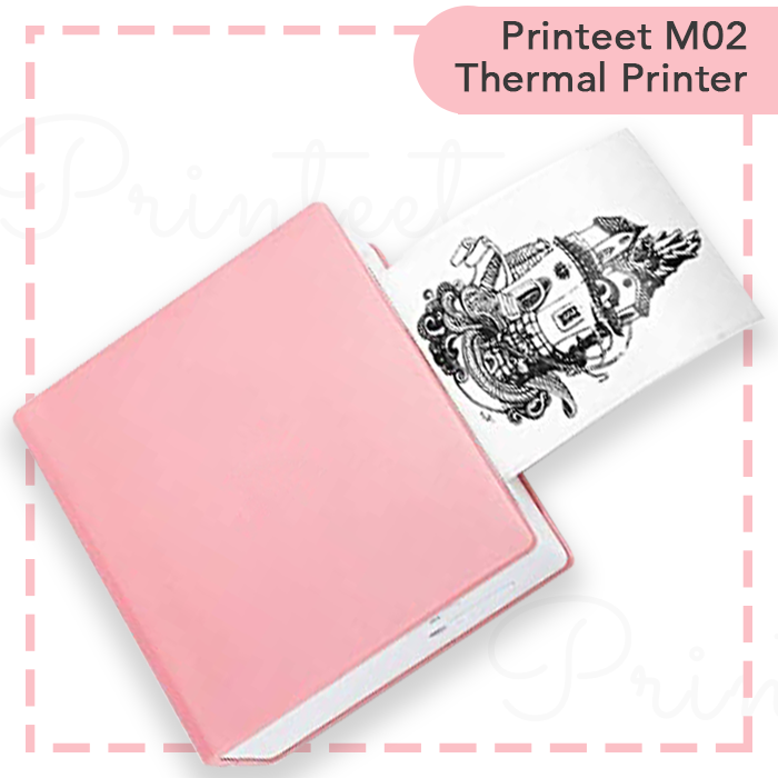 Portable Thermal Printer I Printeet M02 (Matt Pink)