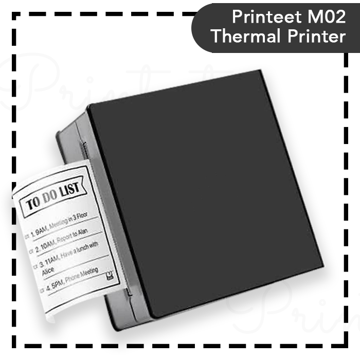 Portable Thermal Printer I Printeet M02 (Matt Black)