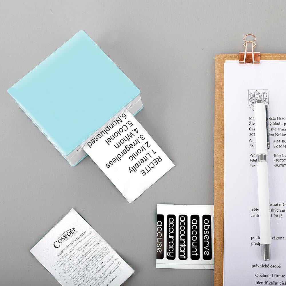Portable Thermal Printer I Printeet M02 (Matt Cyan)