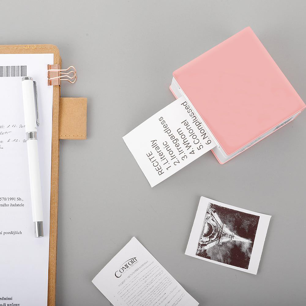 Portable Thermal Printer I Printeet M02 (Matt Pink)