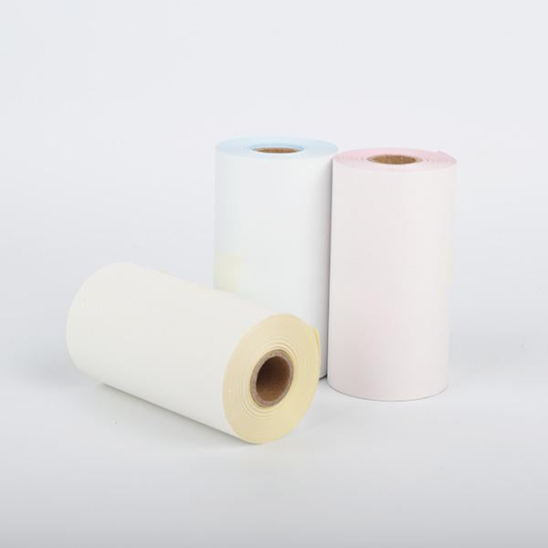 Colorful Non-Adhesive Thermal Paper Black Character on Yellow/ Blue/ Pink