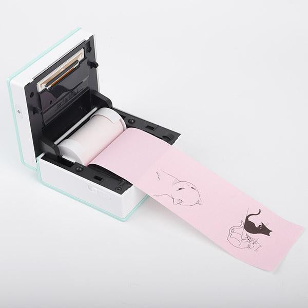 Colorful Non-Adhesive Thermal Paper Black Character on Yellow/ Blue/ Pink